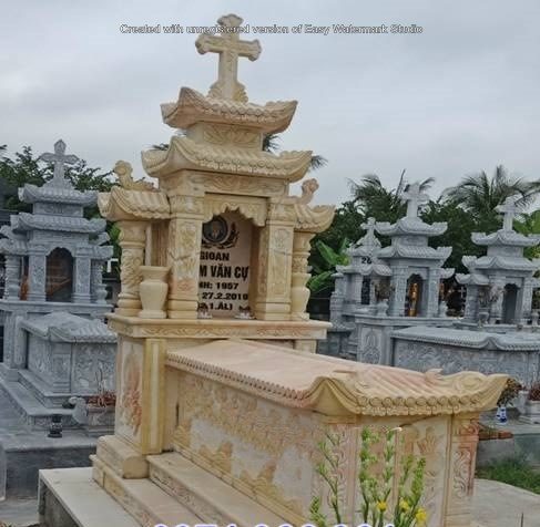 Khu lăng mộ Công Giáo đẹp với thiết kế bố trí từng ngôi mộ riêng lẻ