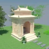 Lăng thờ bằng đá vàng
