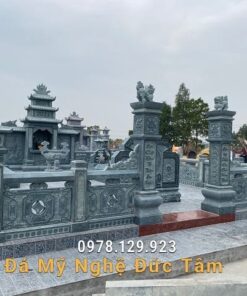 Mẫu thiết kế lăng mộ đá xanh Thanh Hóa chuẩn đẹp với phong cách cổ xưa