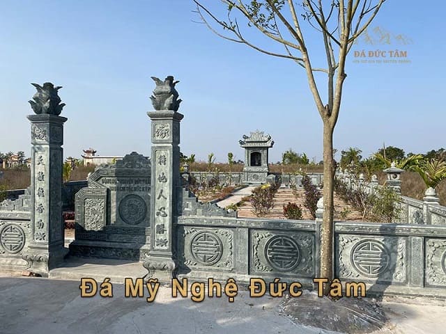 Tổng quan mẫu thiết kế khu lăng mộ đá xanh tại nghĩa trang xã Vĩnh Lộc, tỉnh Thanh Hóa